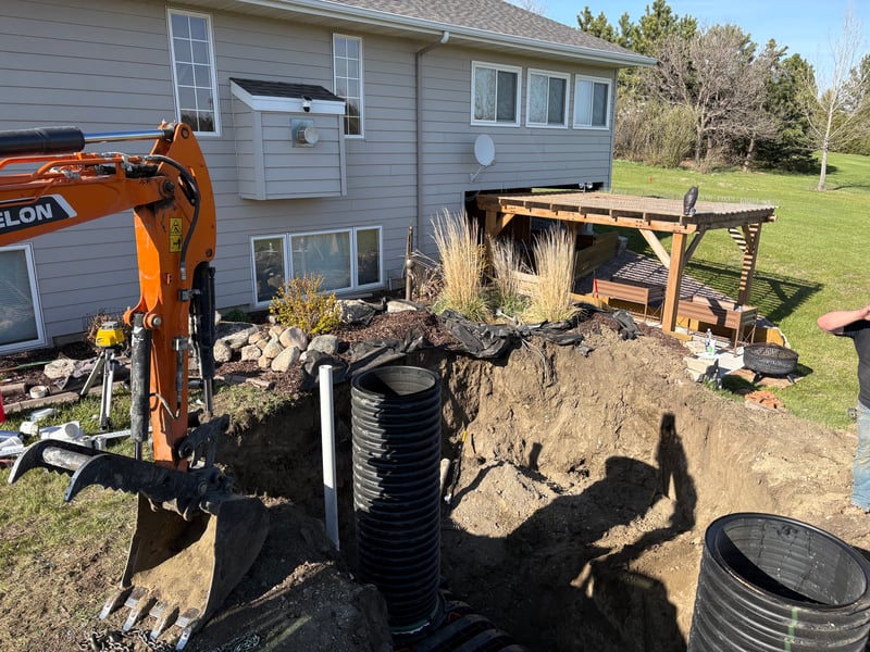 Excavation and underground plumbing work by DB Plumbing