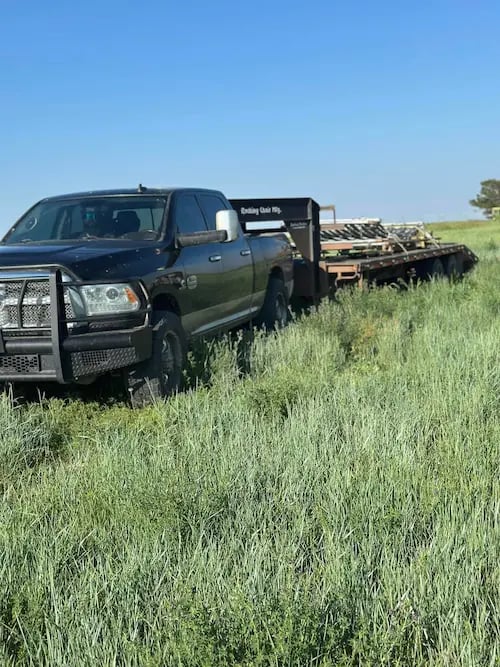 Pile of scrap metal ready for removal and recycling