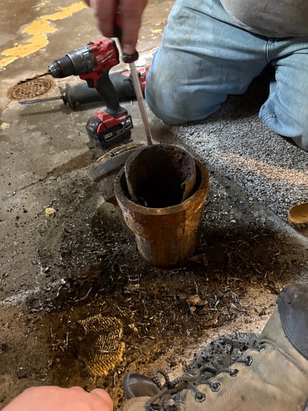 Drain and sewer service work