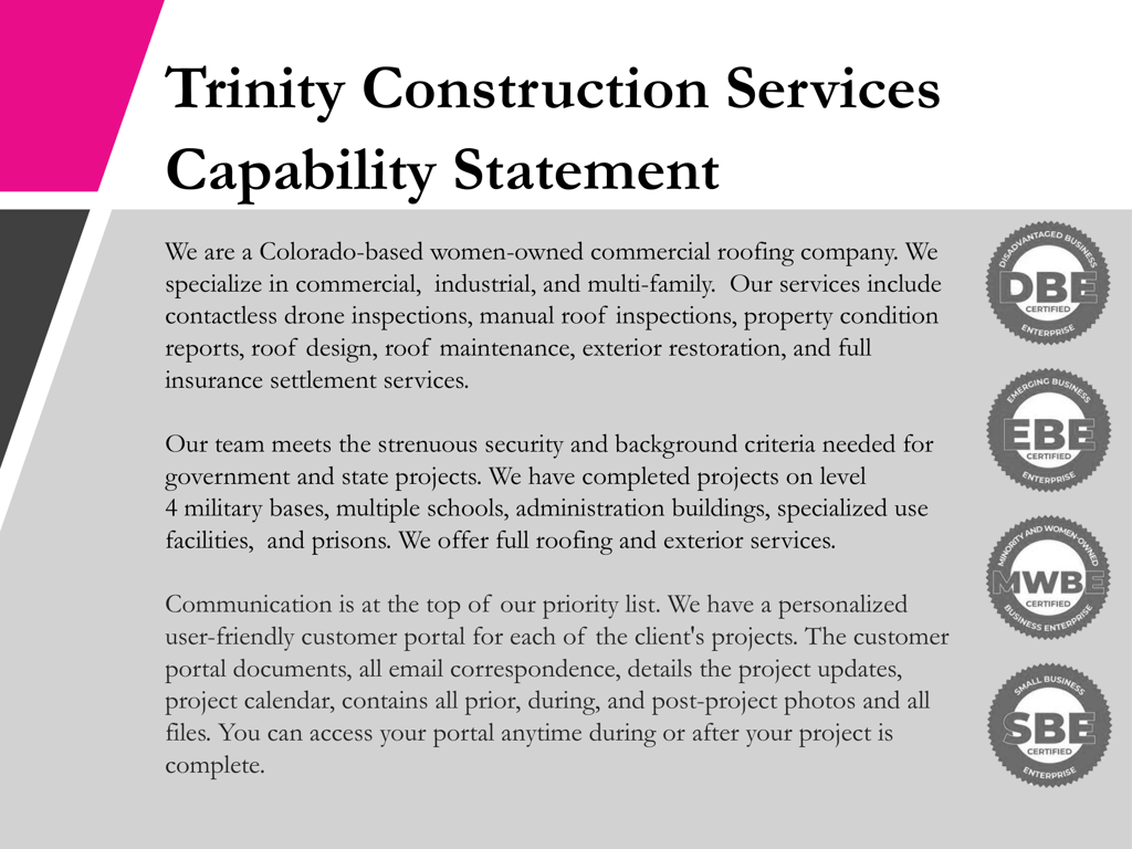 Capability Statement page 2