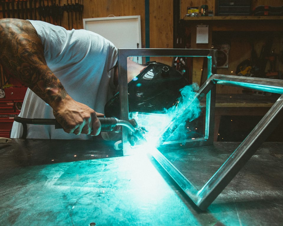 Custom fabrication work in progress at TWRKS