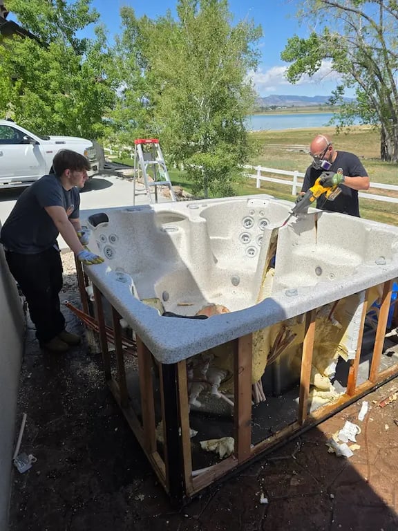 86it! hot tub removal service in Loveland, CO