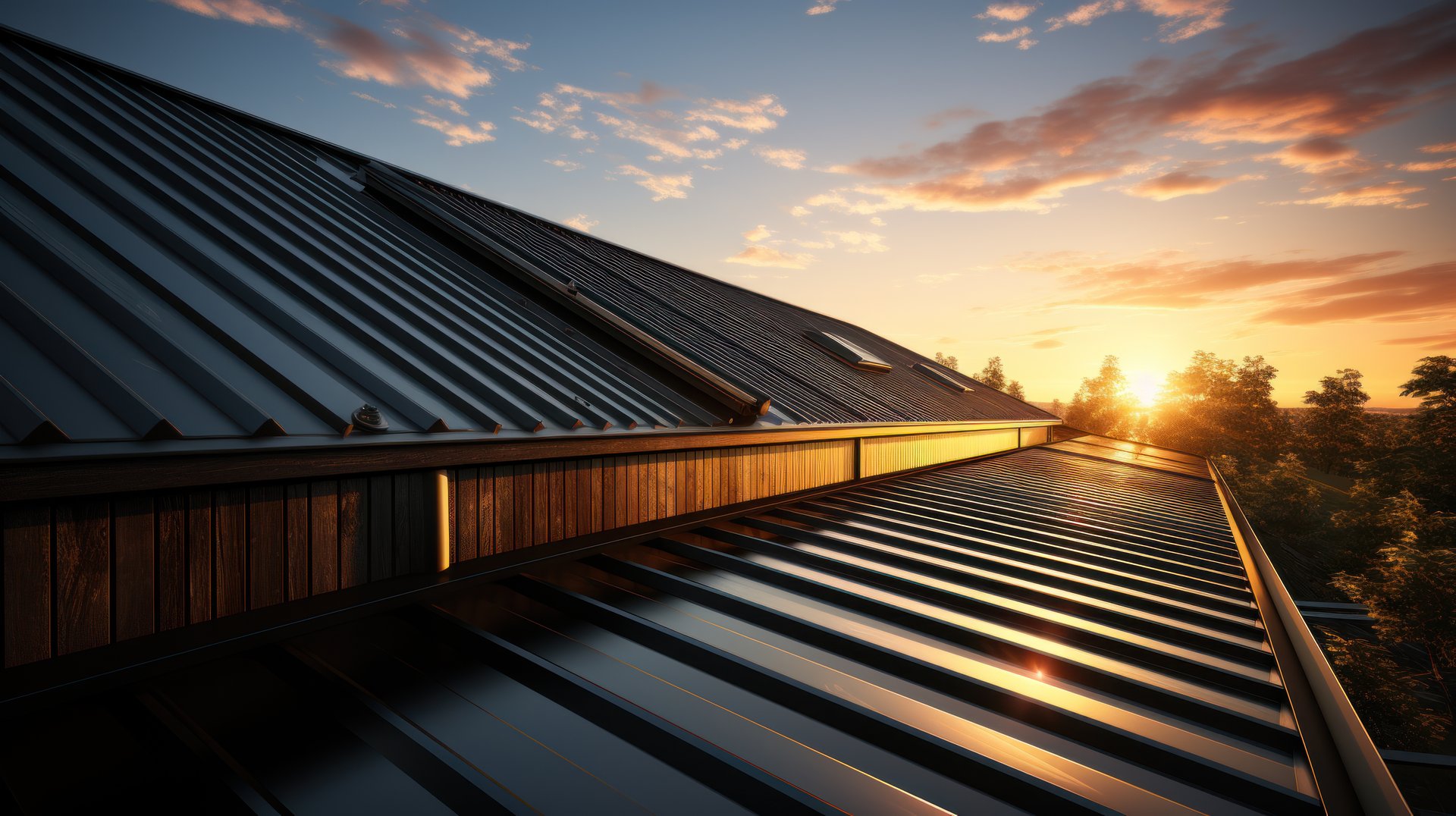 Trinity Construction Services crew on a commercial roofing project