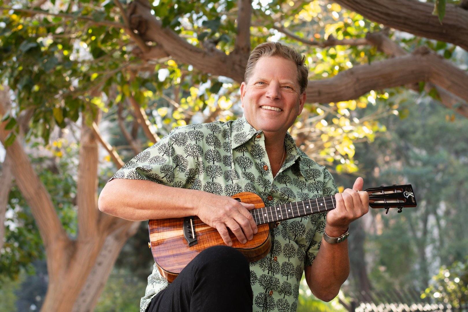 Ben Benumof playing ukulele