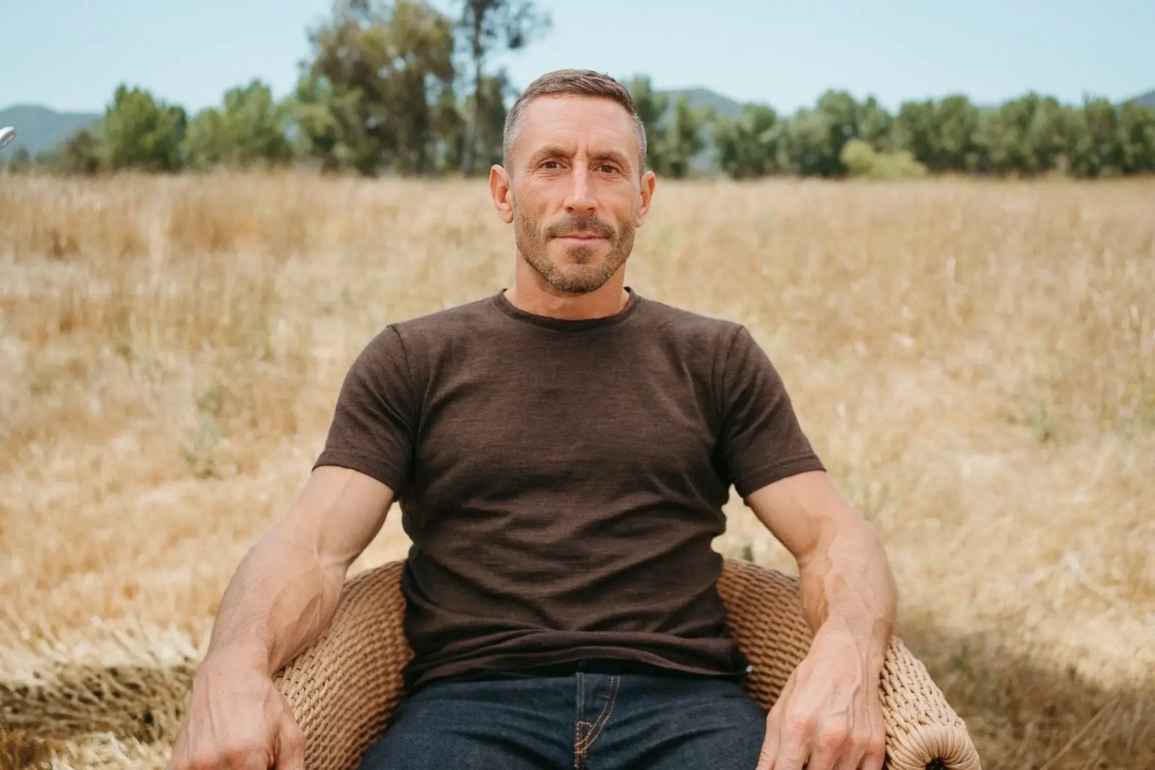 Image of a Bison grazing in a field