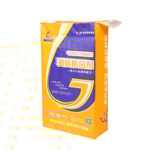 Customizable Outer Valve Woven Sack for Tile Adhesive