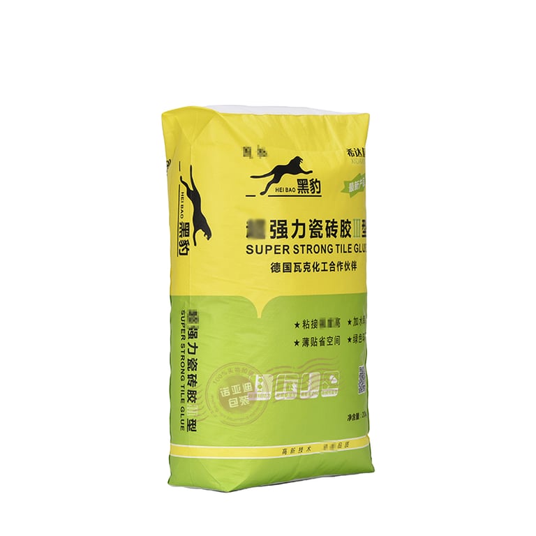 Custom Printed Woven Valve Bag – Industrial Packaging for Tile Adhesive & Construction Chemicals  
