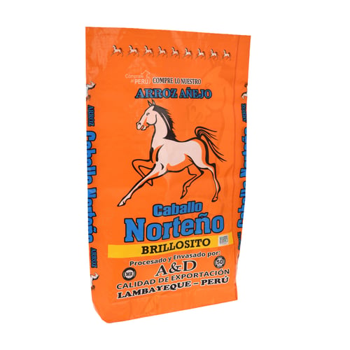 PP Woven Horse Feed Bag – 25kg–50kg, Orange Design, Food Grade & Custom Print 