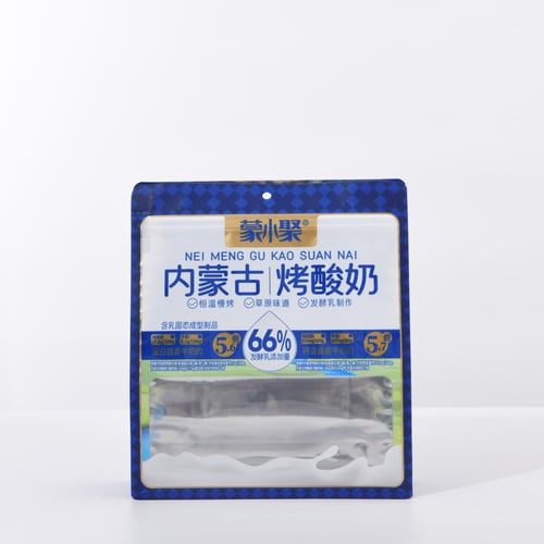 -Seal Stand-Up Pouch for Cheese Snacks – Zip Lock, Hang Hole, High Barrier