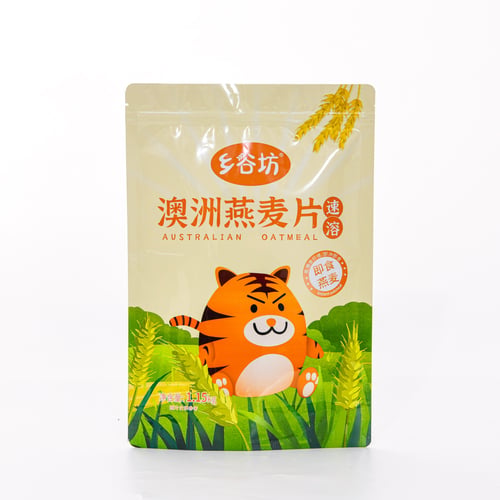 Stand-up Pouch – Zipper Seal for Oatmeal & Cereal Packaging  