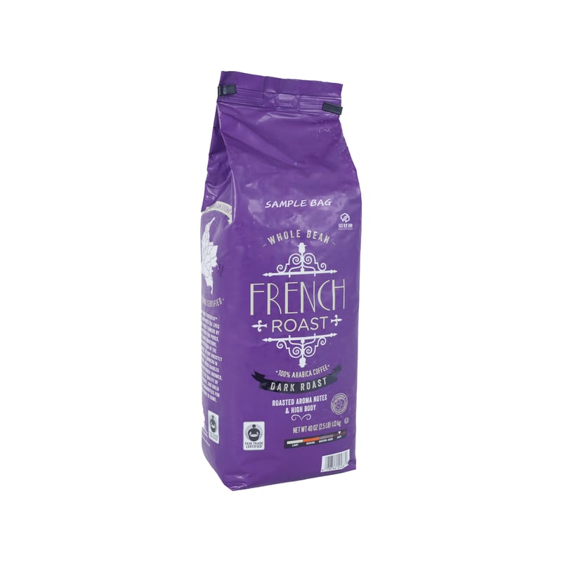 Back-Seal Coffee Pouch – Clasp Closure for Premium Beans & Ground Coffee  