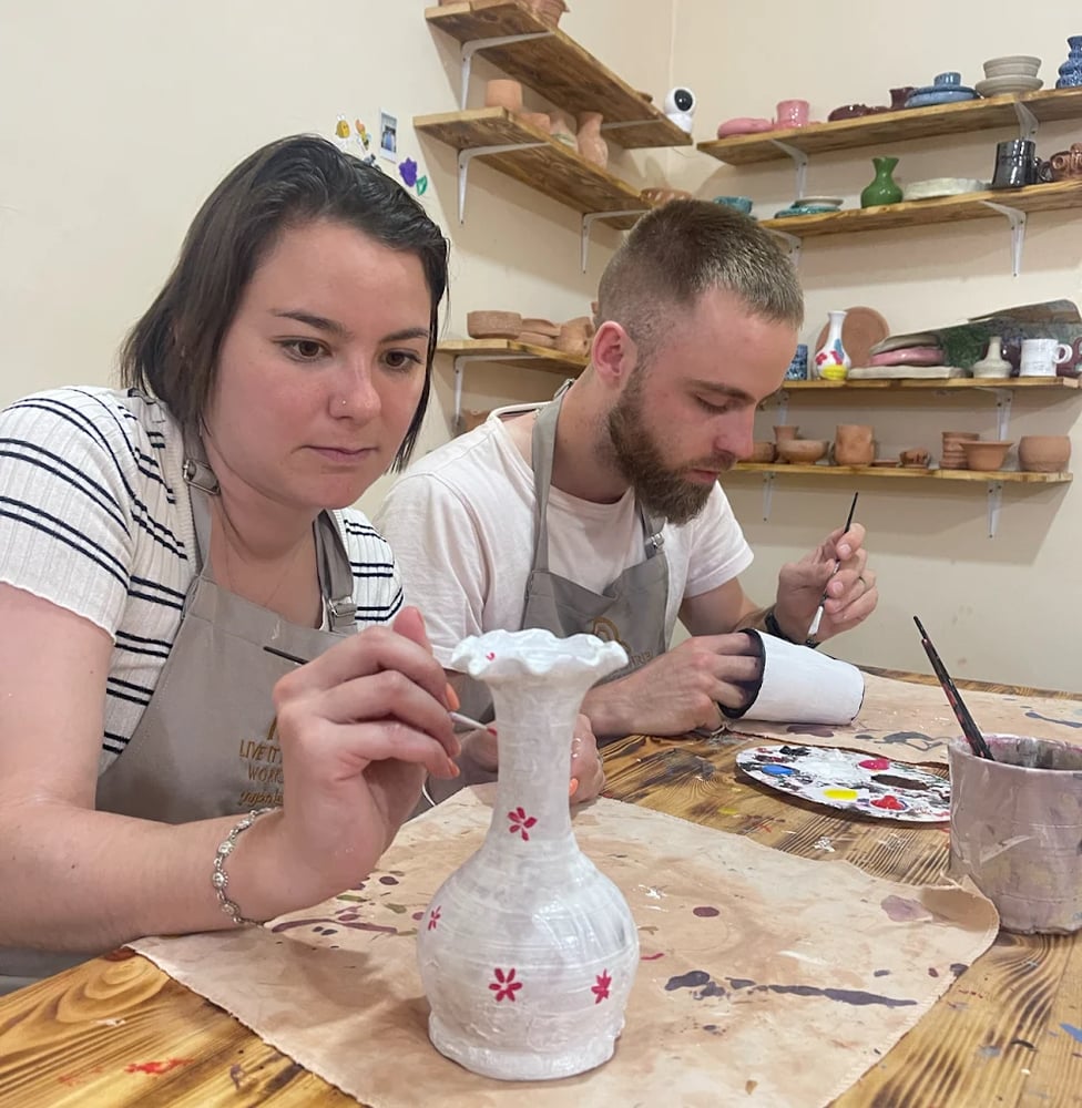 Laboratorio di Pittura su Ceramica ad Agadir