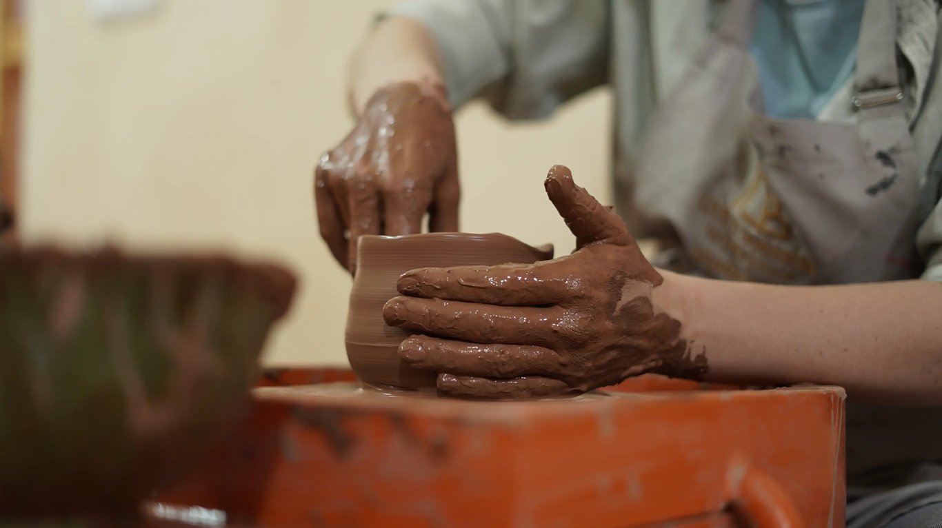 Laboratorio di Ceramica Tradizionale ad Agadir