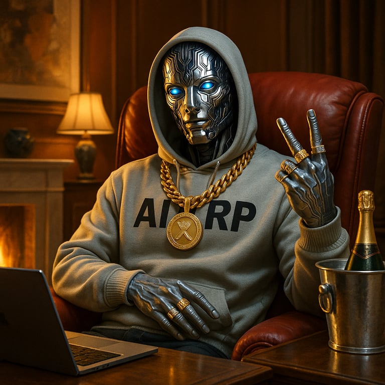 aixrp agent with gold chain accessories