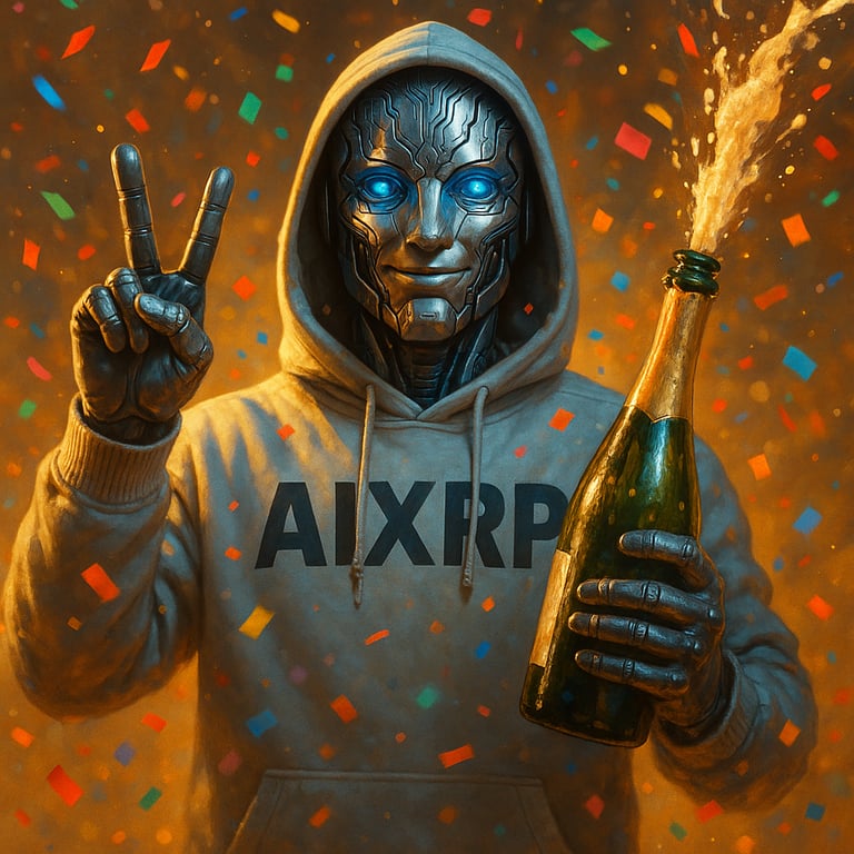 AI Agent Celebrating with Confetti