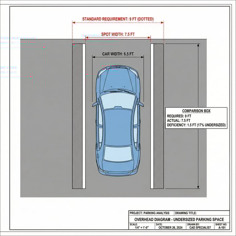 Parking Space Measurement Diagram
