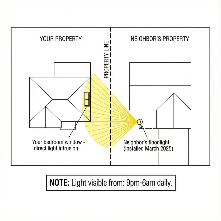Light Intrusion Diagram