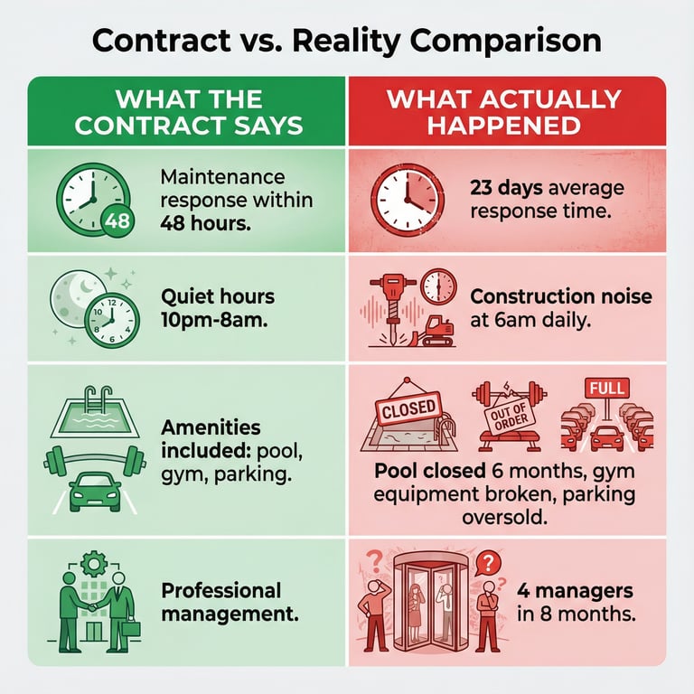 Contract vs Reality Comparison