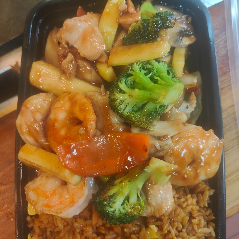 H 9. Hibachi Chicken & Shrimp
