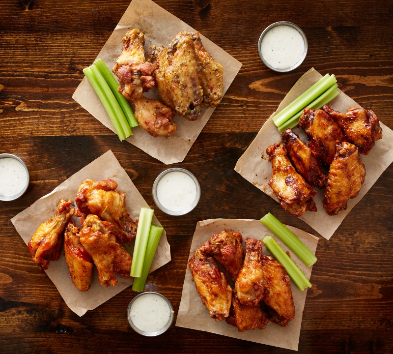 Wings (8) with 2 Sauces