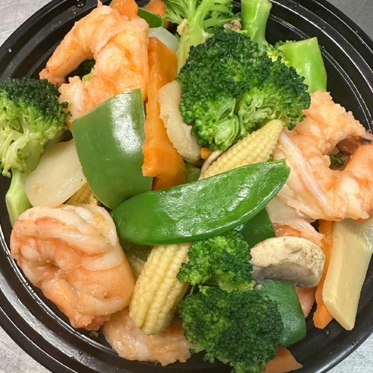 H 5. Steamed Shrimp w. Vegetables