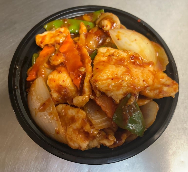 四川鸡 <br>  Chicken Szechuan Style