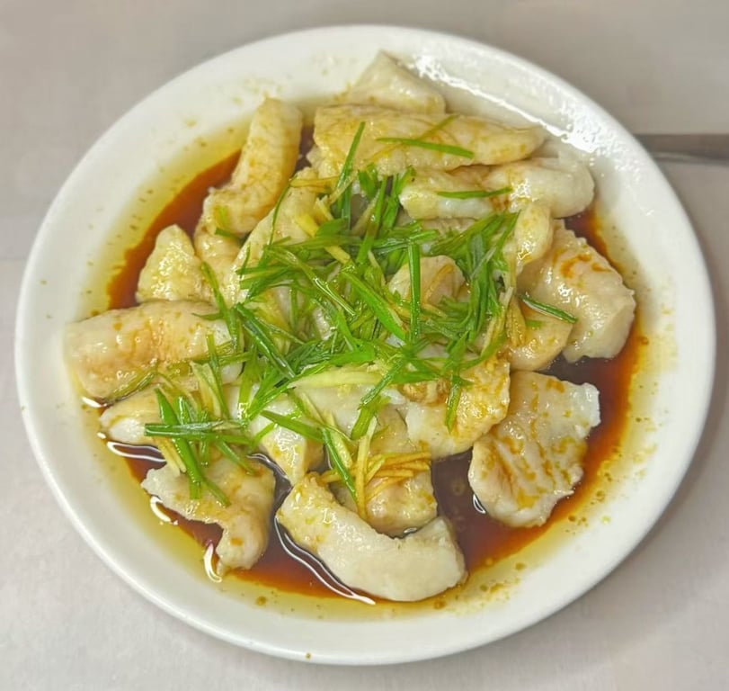 Steamed or Sautéed Rock Cod Filet with Ginger Scallion