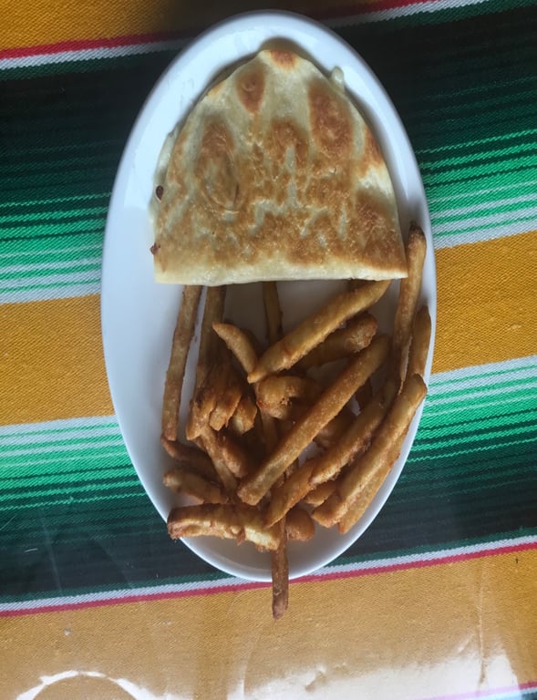 6) Cheese Quesadilla with Side