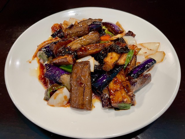 Eggplant w. Garlic Sauce