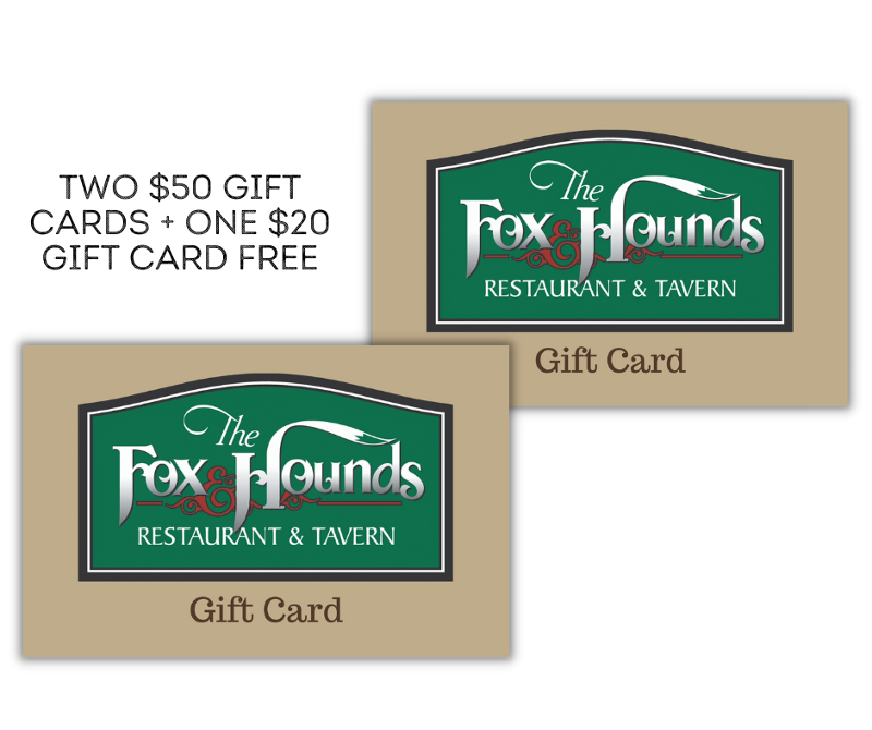 Holiday Special #2 - TWO $50 Gift Cards + ONE $20 Gift Card Free