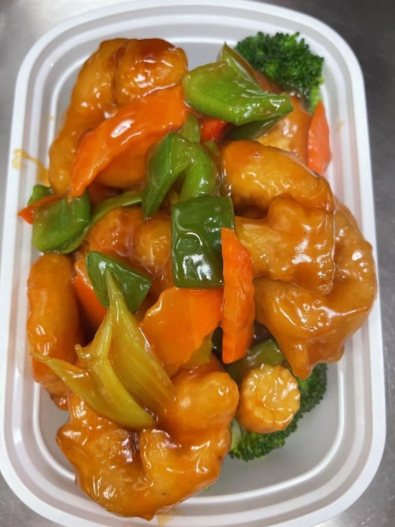 S8. General Tso's Jumbo Shrimp 左宗大虾