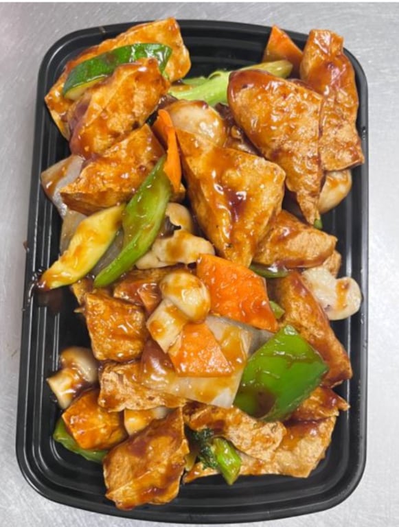Fried Tofu w. Mixed Vegs
