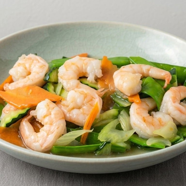 S6. 雪豆虾 Shrimp w. Snow Peas