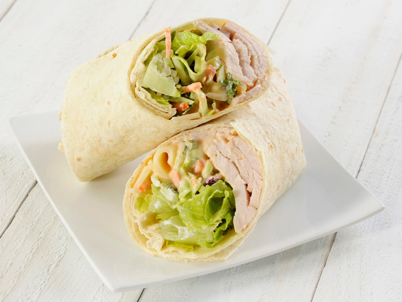 Turkey, Swiss & Slaw Wrap