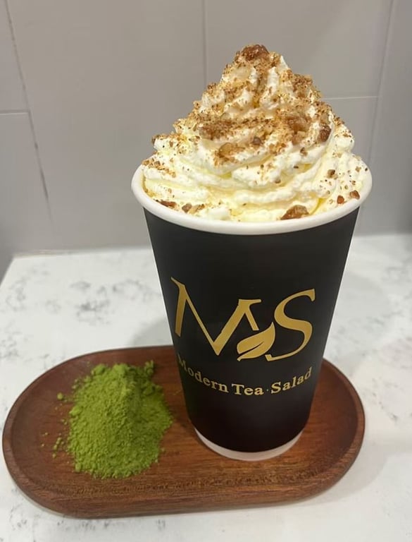 Cloudy Matcha w. Green Tea 抹茶菩果