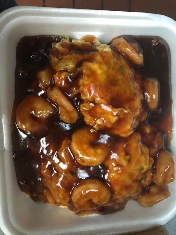 E4. Shrimp Egg Foo Young 虾芙蓉蛋