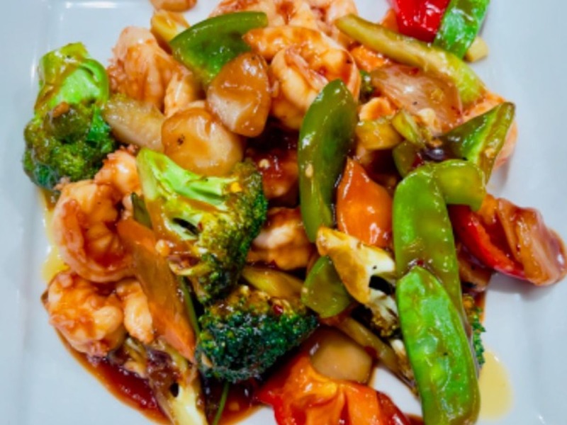 Shrimp in Sichuan Sauce