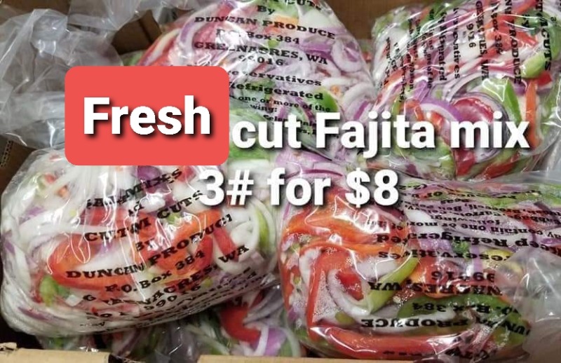 Fajita Mix (Pepper and Onions) - 3 lb Bag