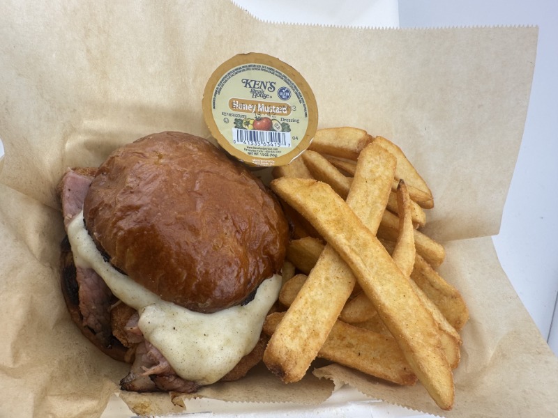 Chicken Cordon Bleu Sandwich w/ Steak Fries