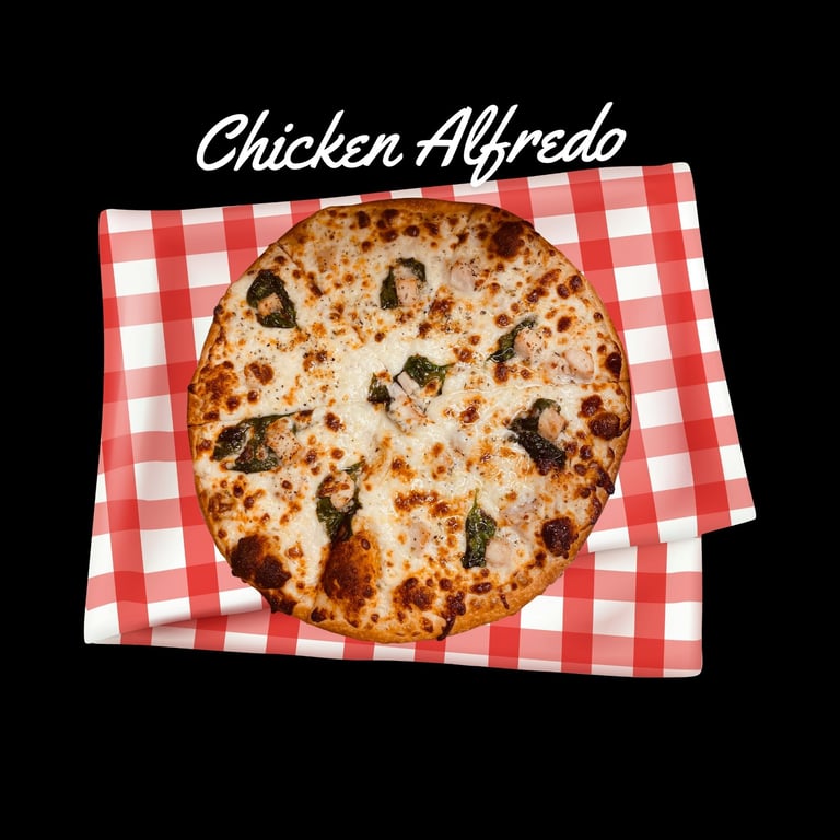 Chicken Alfredo Pizza