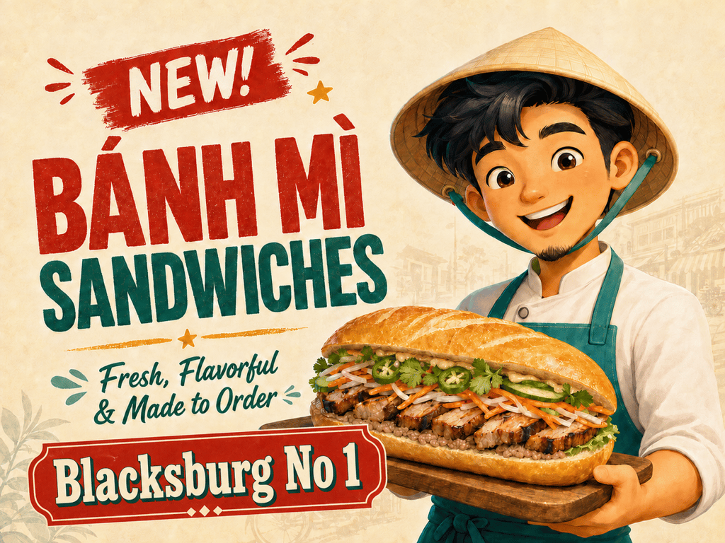 New Items: Banh Mi Sandwiches