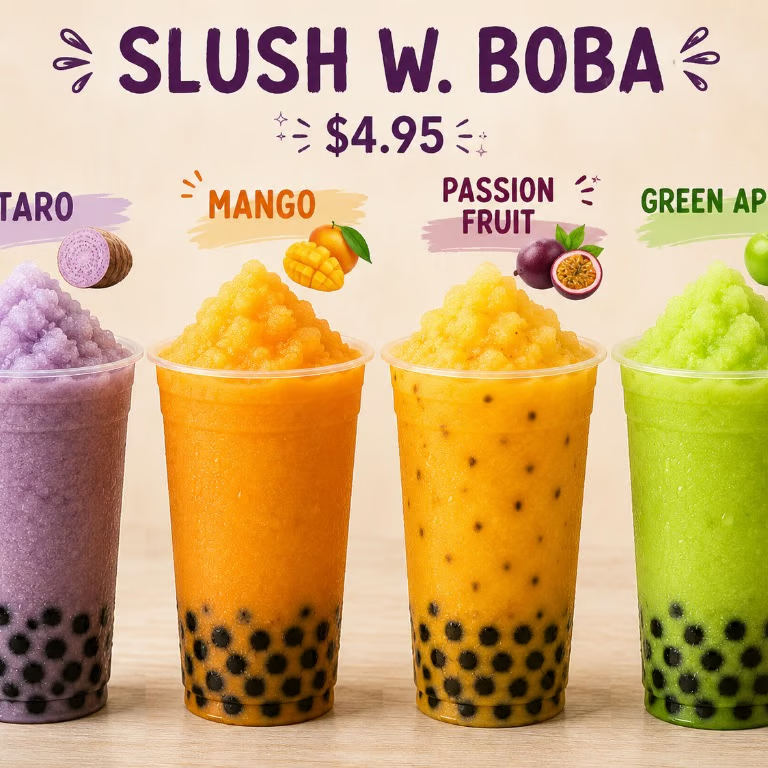 Slush w. Boba