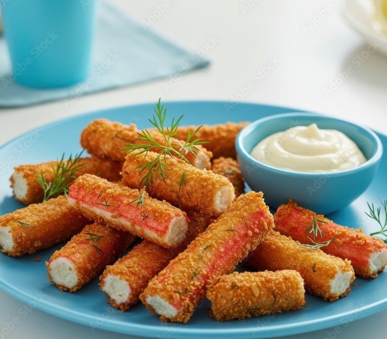 炸蟹棒<br>Fried Crab Sticks (4)