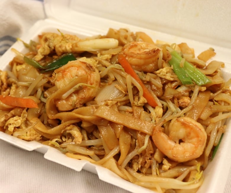 Shrimp Chow Fun(Lunch)  虾仁炒河粉(午)