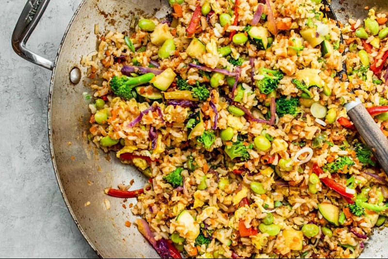 Arroz Chaufa de Vegetales (Peruvian Veggie Fried Rice)