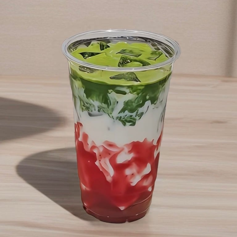 Strawberry Matcha Latte