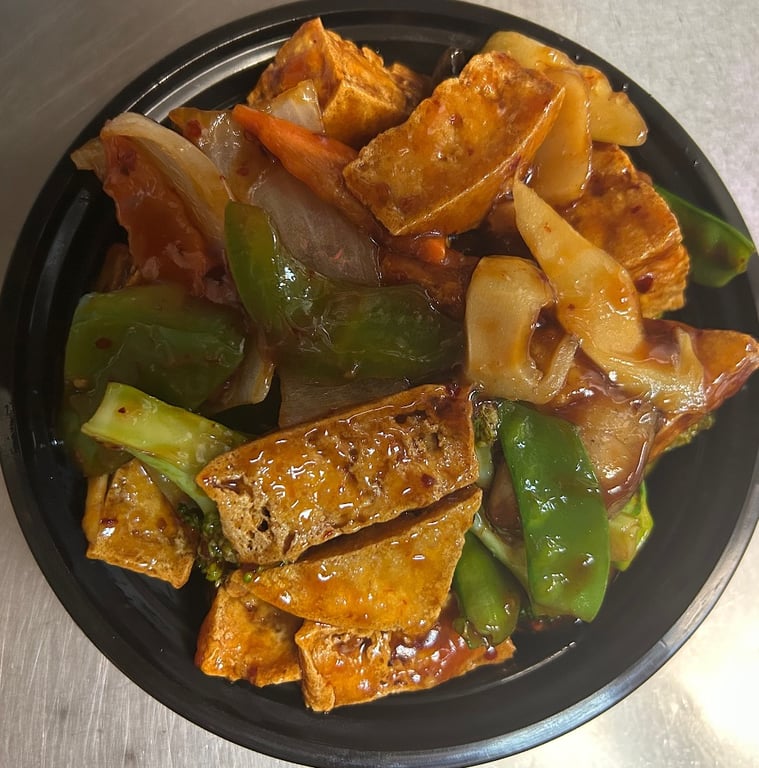 鱼香豆腐 <br> Tofu w. Garlic Sauce