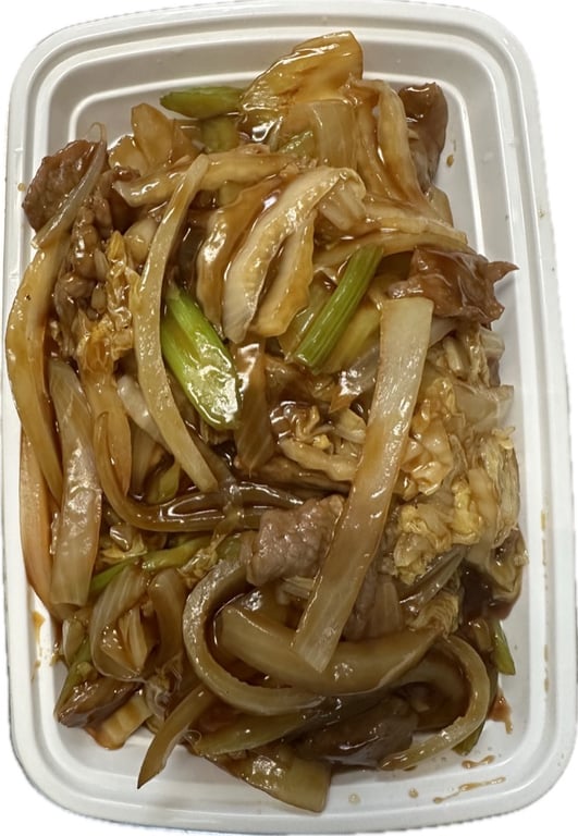 E3. 牛炒面 Beef Chow Mein