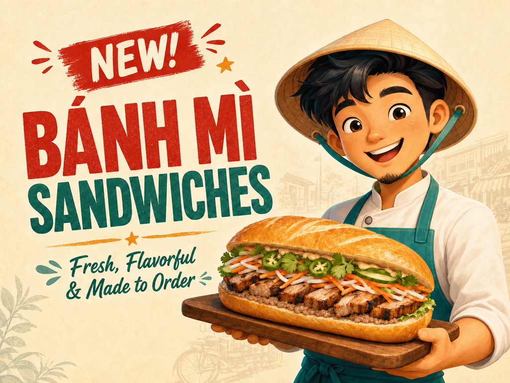 New Items: Banh Mi Sandwiches