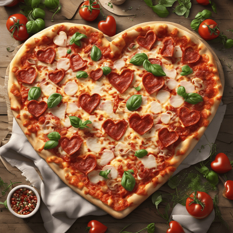 Heart Shaped Pizza